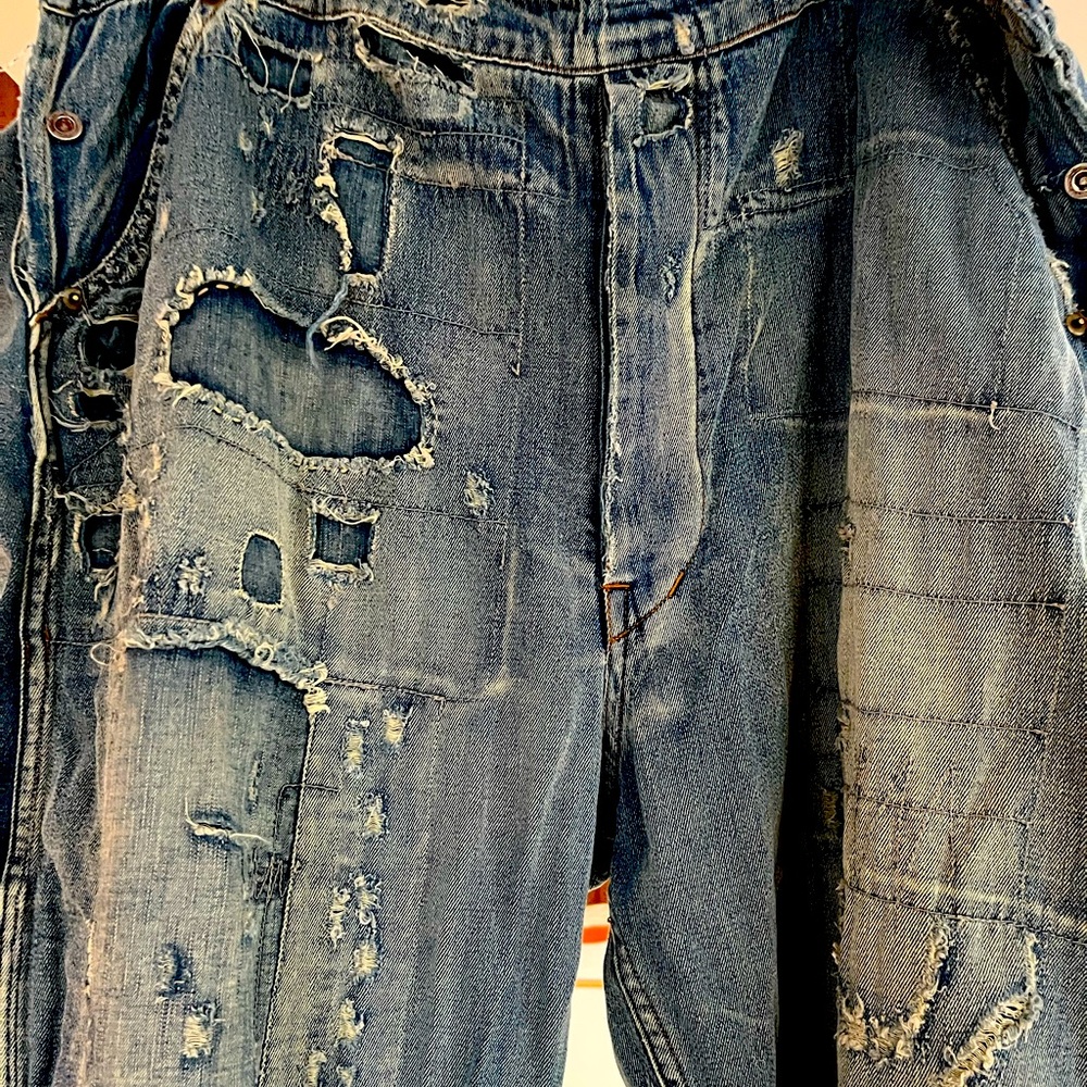 Magnolia pearl Distressed Blue Jeans